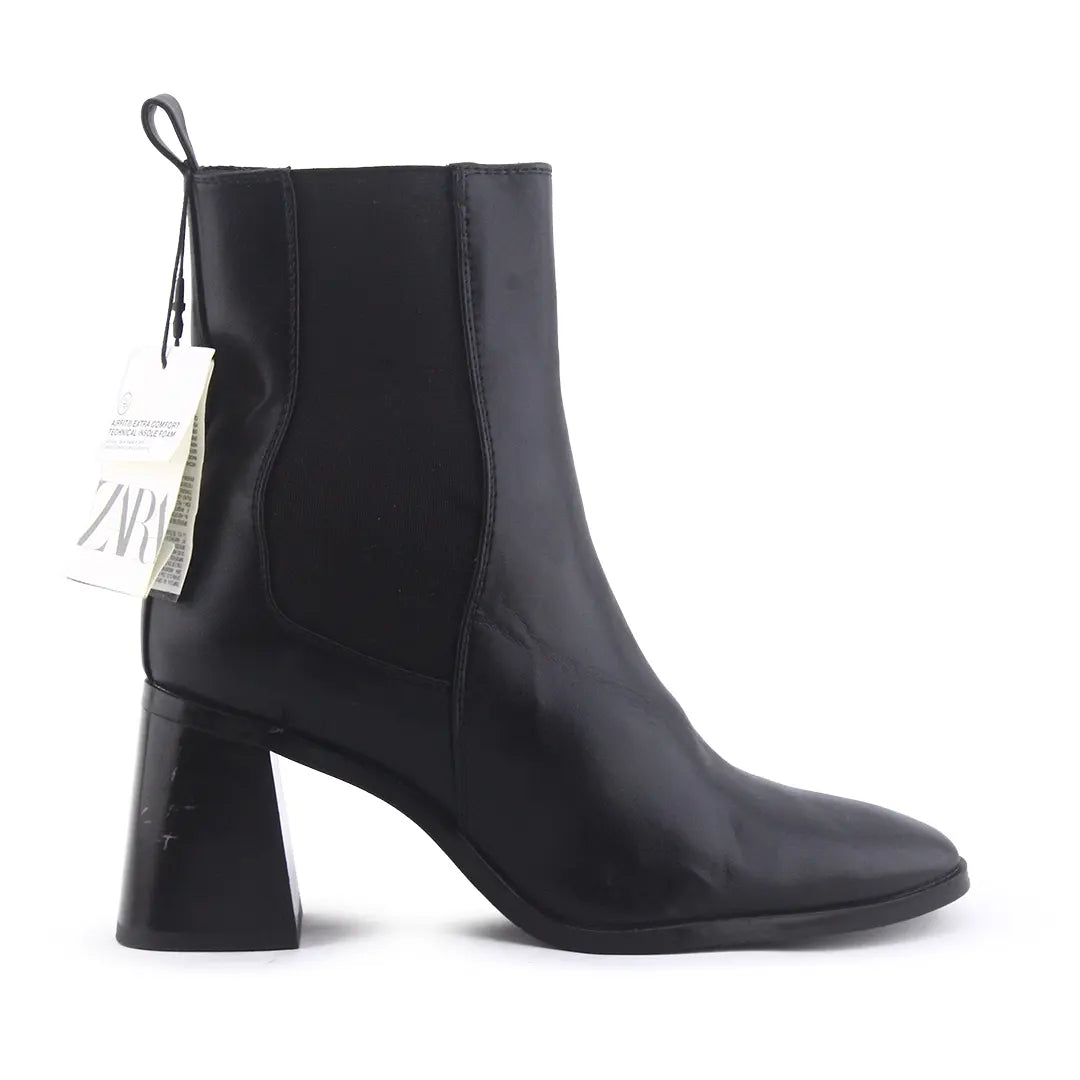 Zara Stretchable Ankle Boot | 100% Authentic Leather