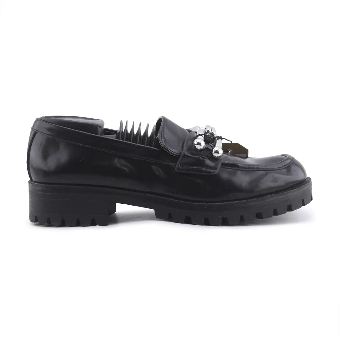 Zara Patent Penny Strap Loafers