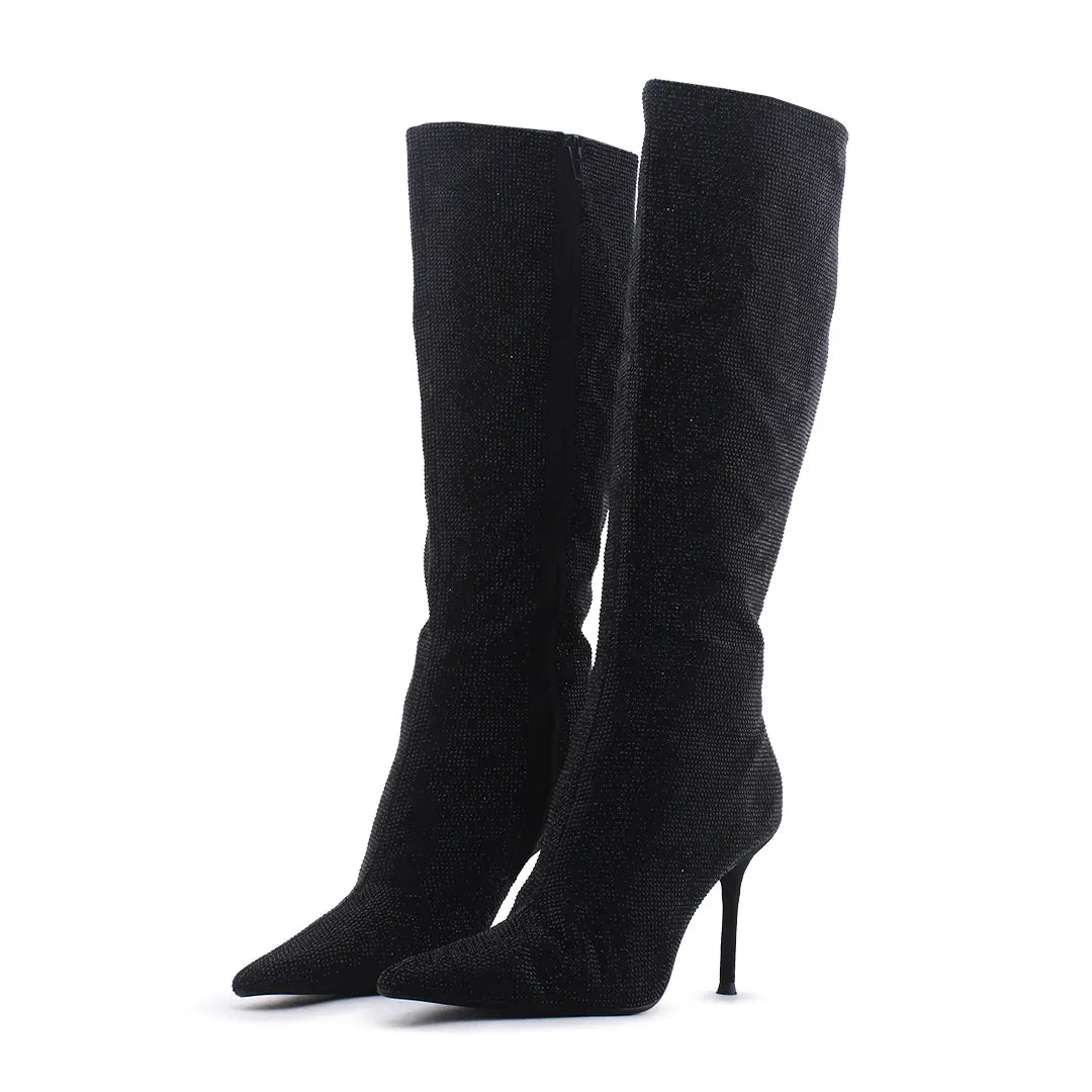 Zara Zipper Knee High Boot