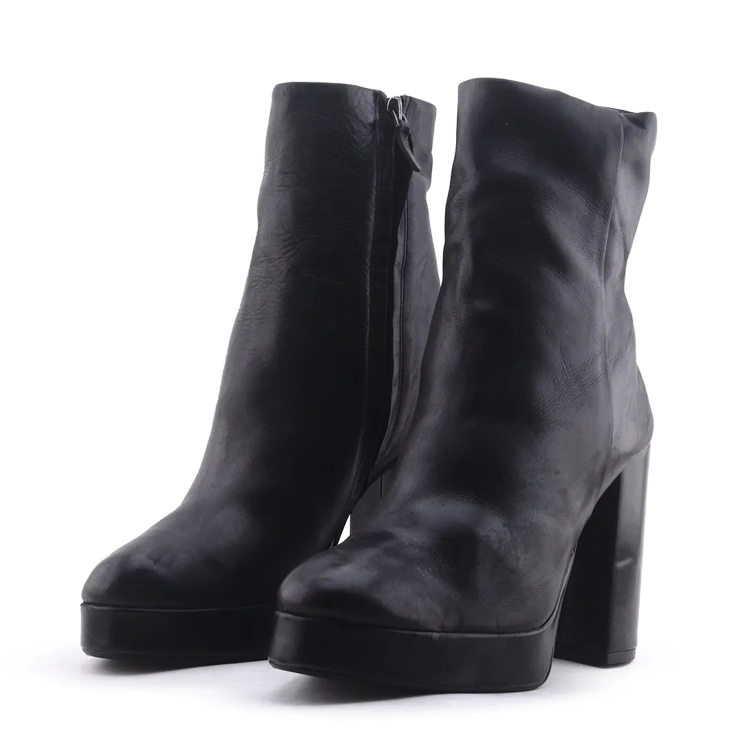 Zara Zipper Ankle Boot | 100% Authentic Leather