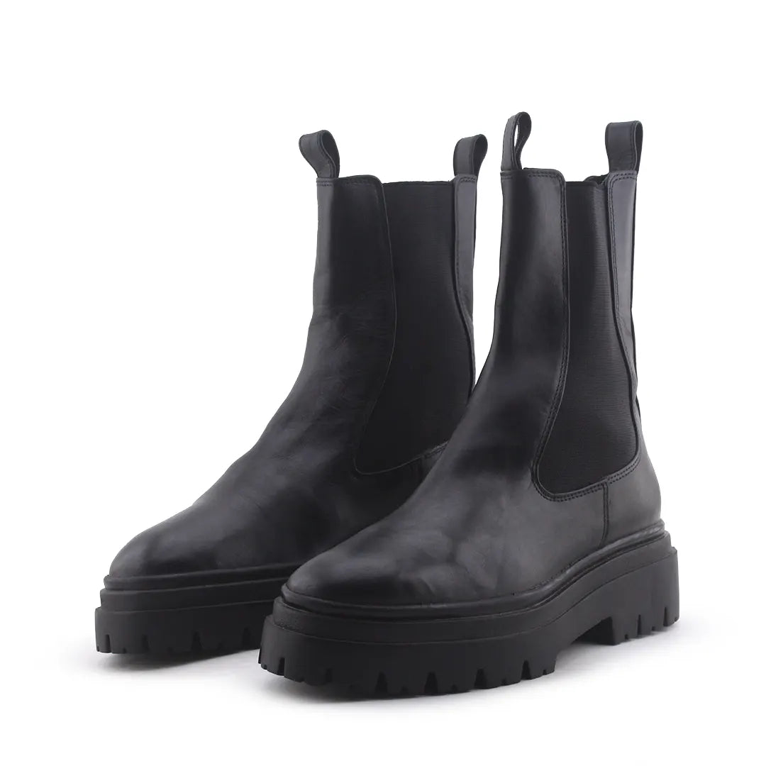 Zara Stretchable Chelsea Ankle Boots (100% Authentic Leather)