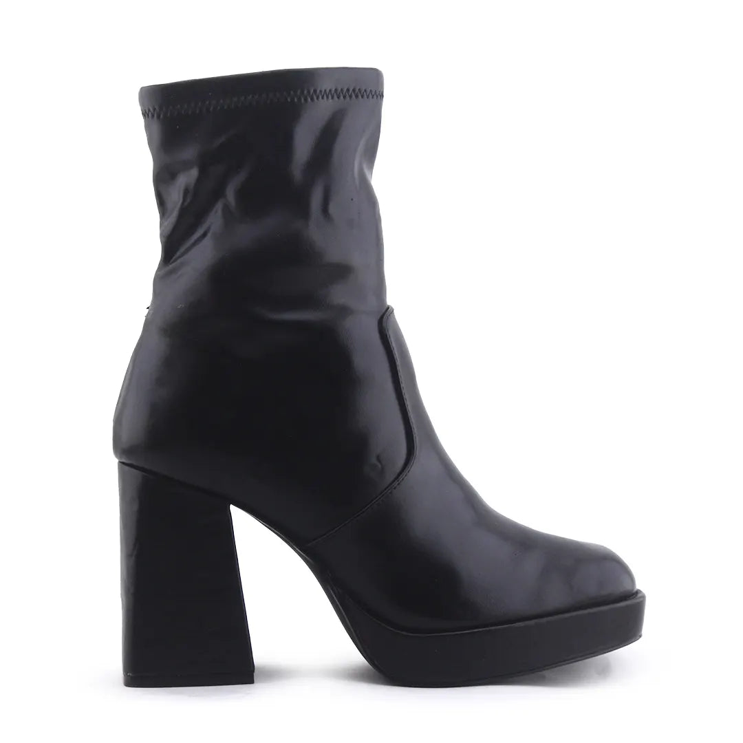 Pull & Bear Zipper Ankle Boot | 100% Authentic Leather