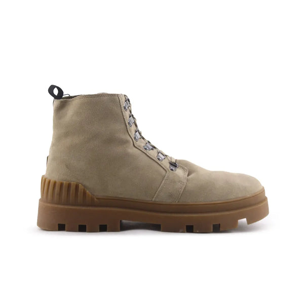 Pull & Bear Lace Up Combat Ankle Boots (100% Authentic Leather)