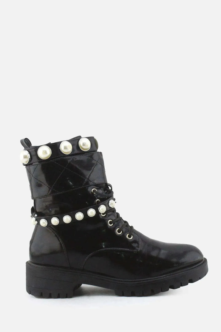 European Brand Zipper Laces Buckle Straps Chelsea Ankle Boots | 100% Synthetic Leather - sundaybazar
