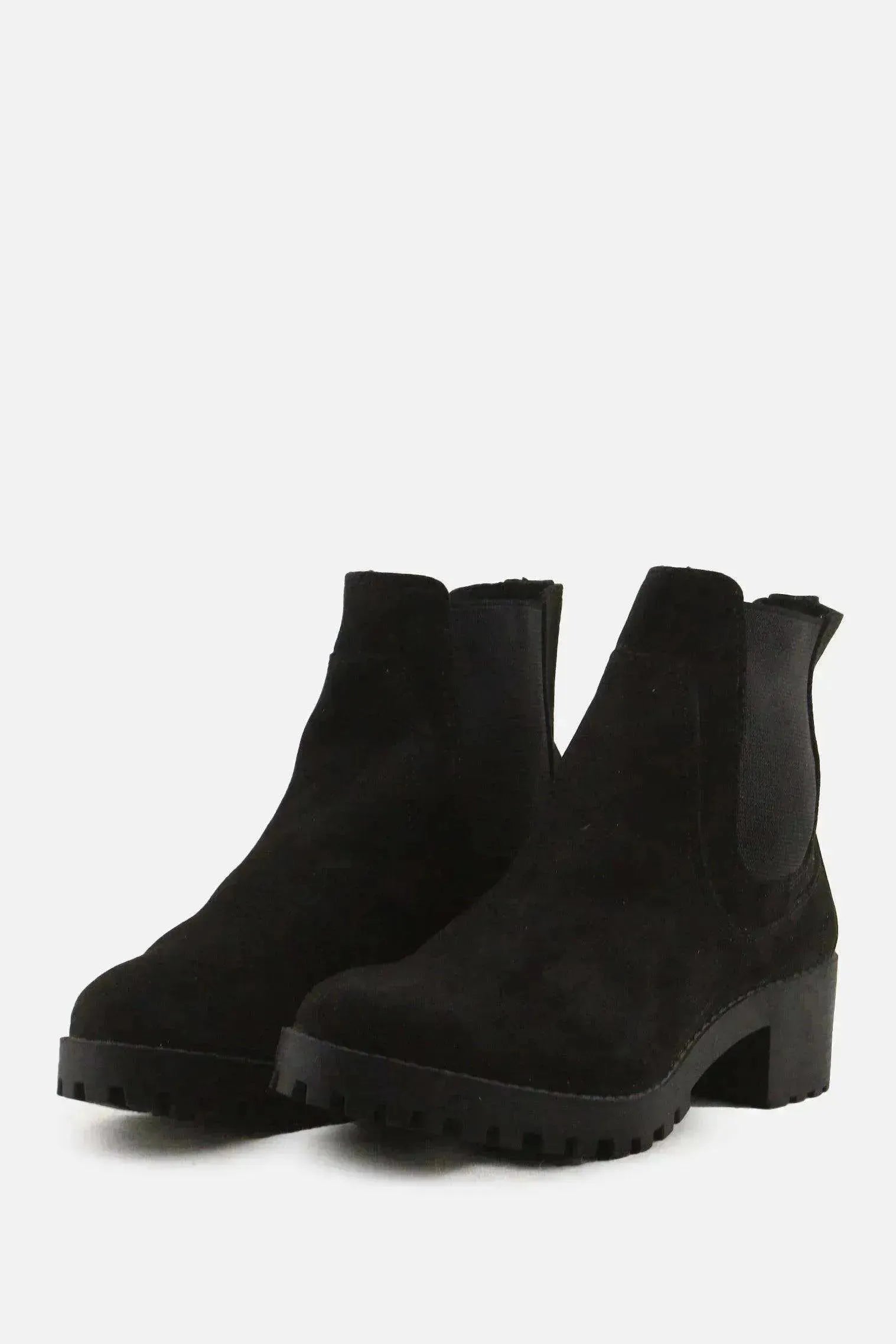 Lefties Stretchable Chelsea Ankle Boots | Suede - sundaybazar