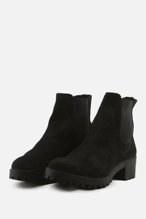 Lefties Stretchable Chelsea Ankle Boots | Suede - sundaybazar
