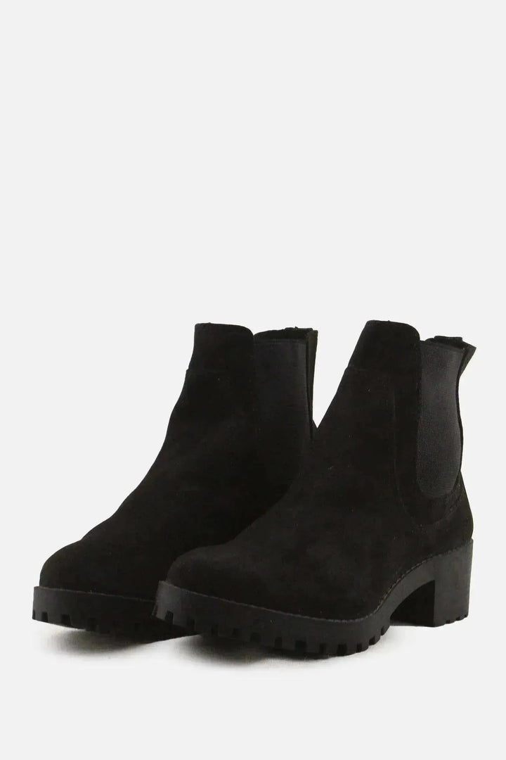 Lefties Stretchable Chelsea Ankle Boots | Suede - sundaybazar