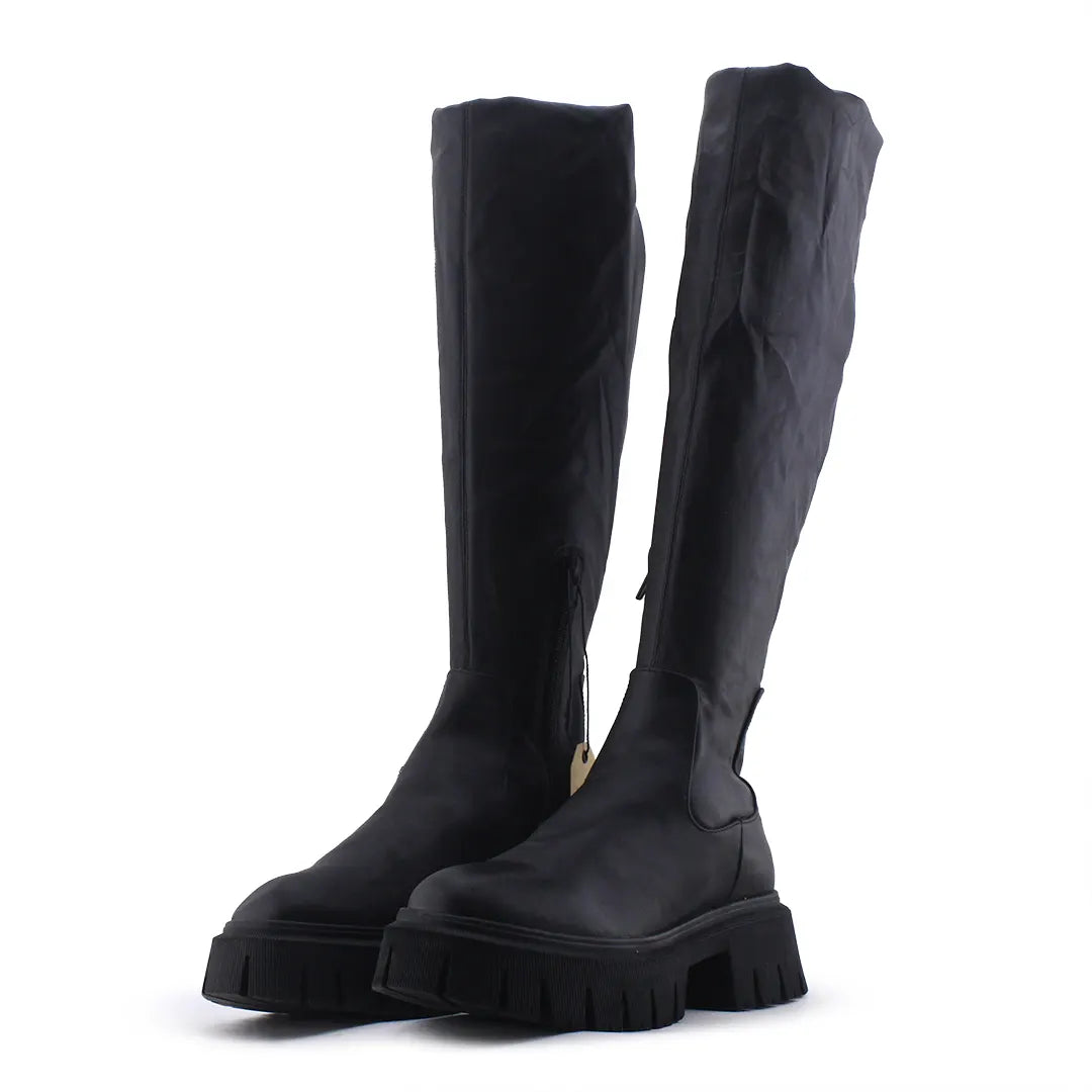 Zara Zipper Thigh High Boot | 100% Authentic Leather