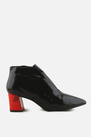European Brand Block Heels Ankle Boots | 100% Synthetic Leather - sundaybazar