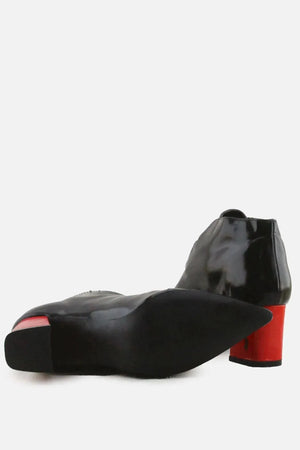 European Brand Block Heels Ankle Boots | 100% Synthetic Leather - sundaybazar