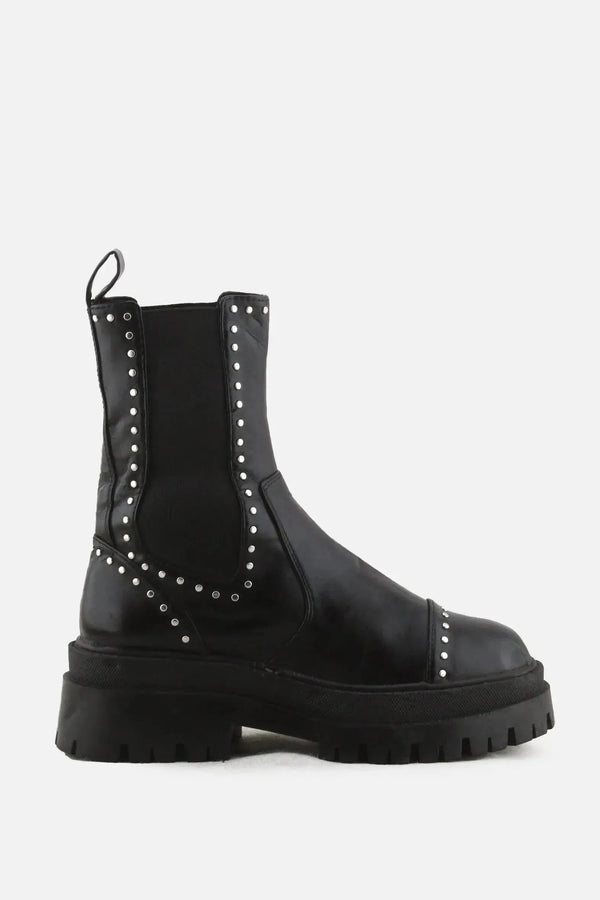 Stradivarius Stretchable Block Ankle Boots | 100% Authentic Leather