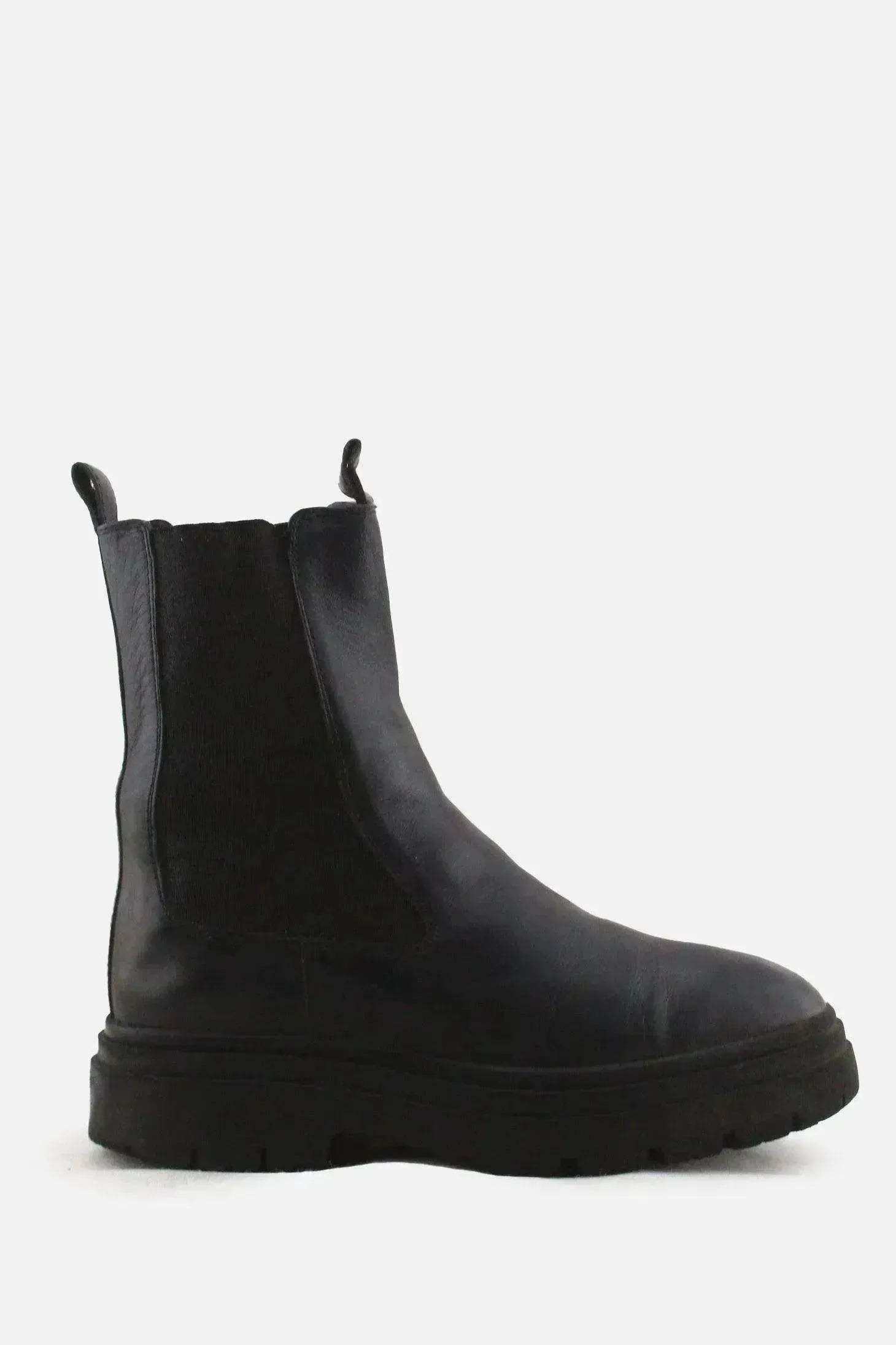 Zara Stretchable Chelsea Ankle Boots | 100% Authentic Leather - sundaybazar