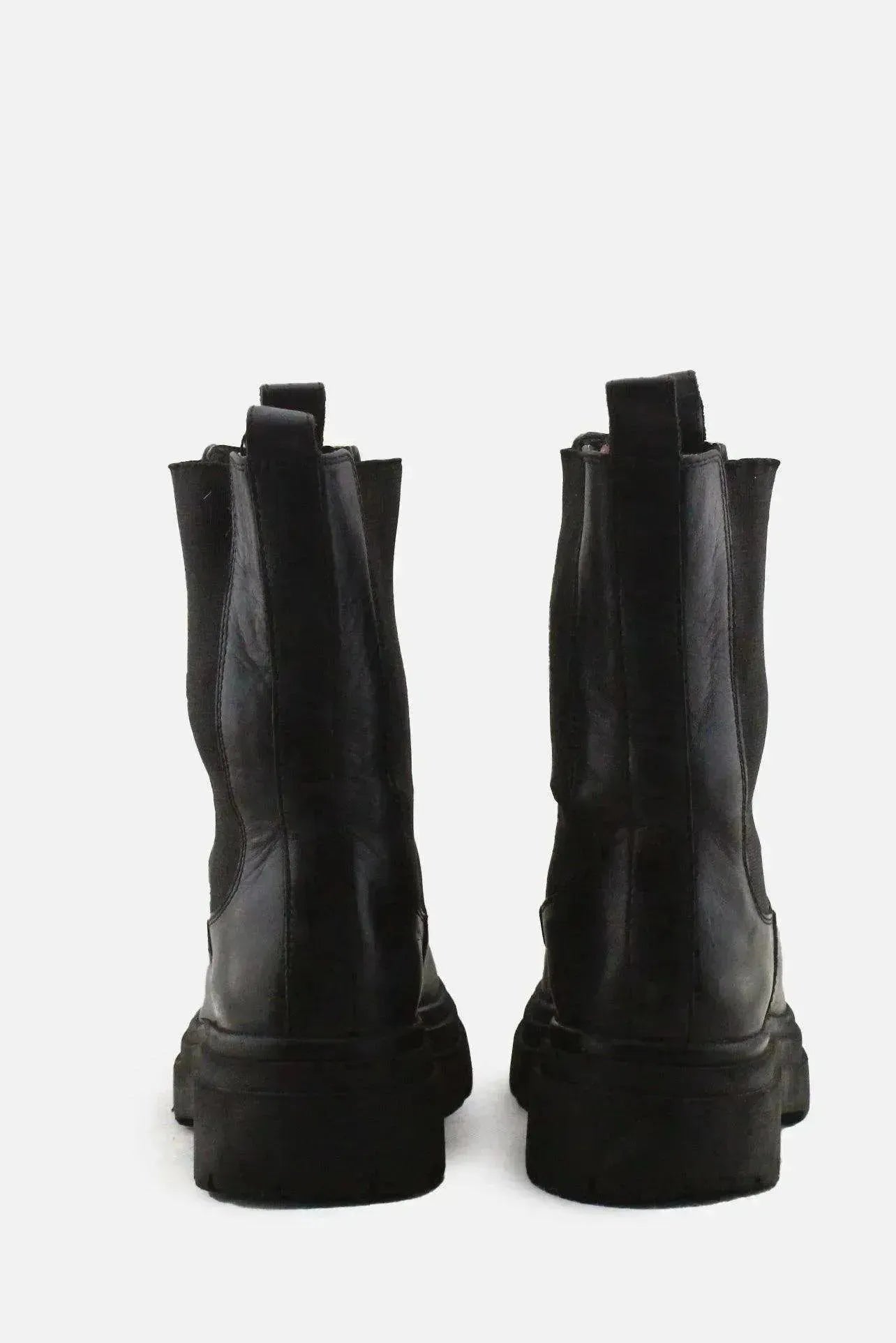 Zara Stretchable Chelsea Ankle Boots | 100% Authentic Leather - sundaybazar