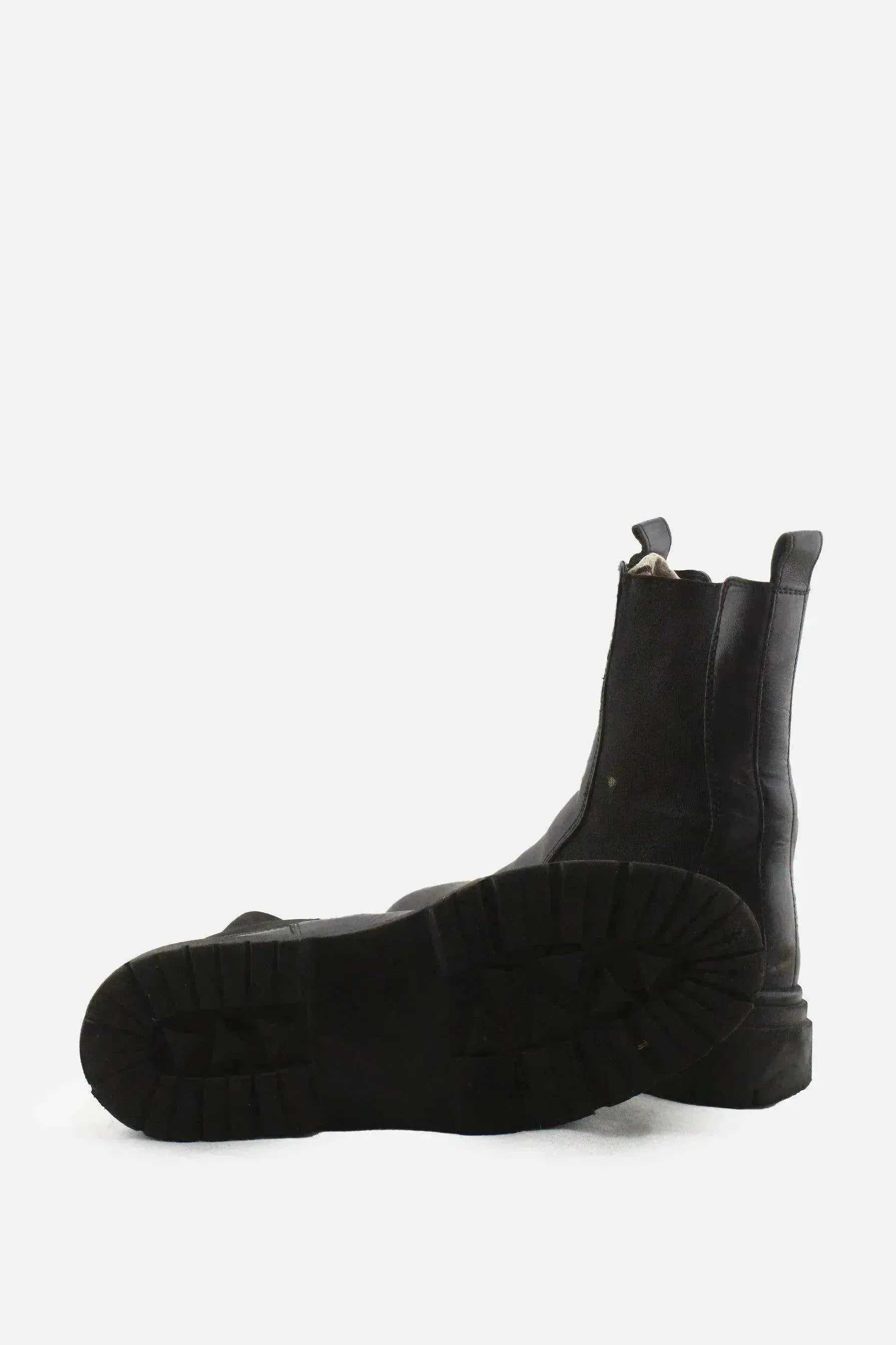 Zara Stretchable Chelsea Ankle Boots | 100% Authentic Leather - sundaybazar