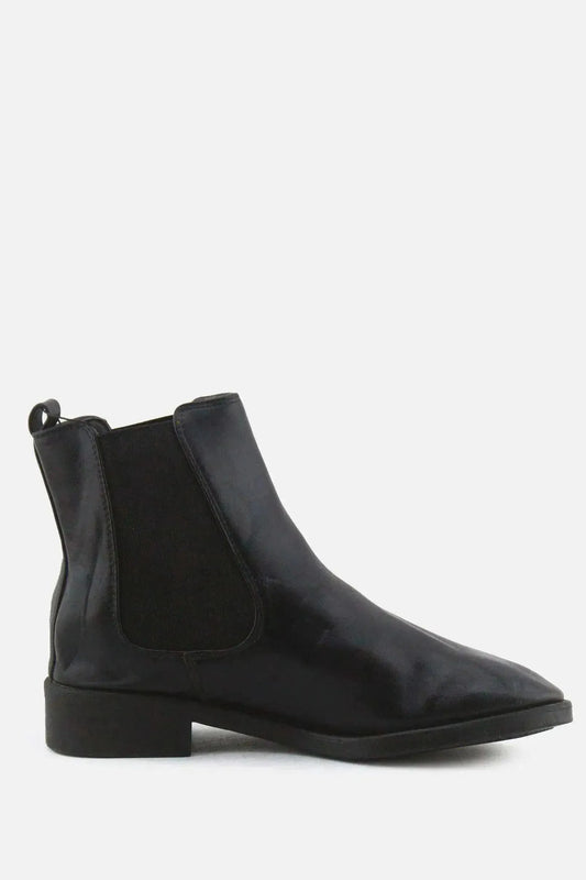 Lefties Stretchable Chelsea Ankle Boots | 100% Authentic Leather - sundaybazar