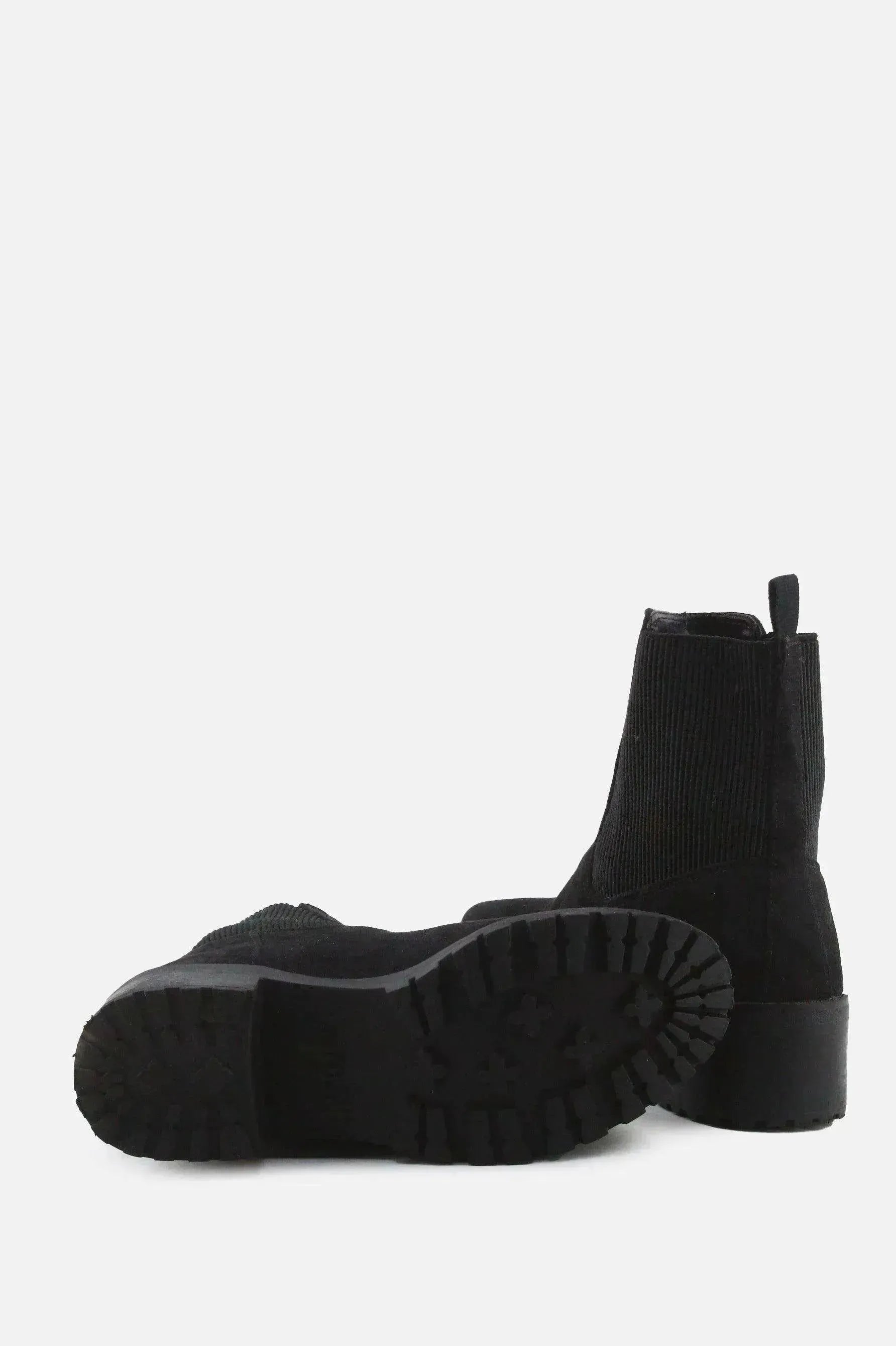 Lefties Stretchable Chelsea Ankle Boots | Suede - sundaybazar