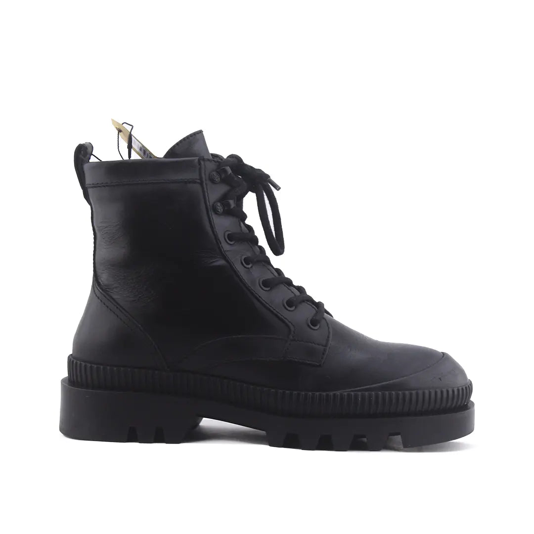 Massimo Dutti Lace Ankle Boot | 100% Authentic Leather