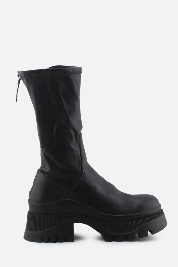 Zara Zipper Block Ankle Boots | 100% Authentic Leather