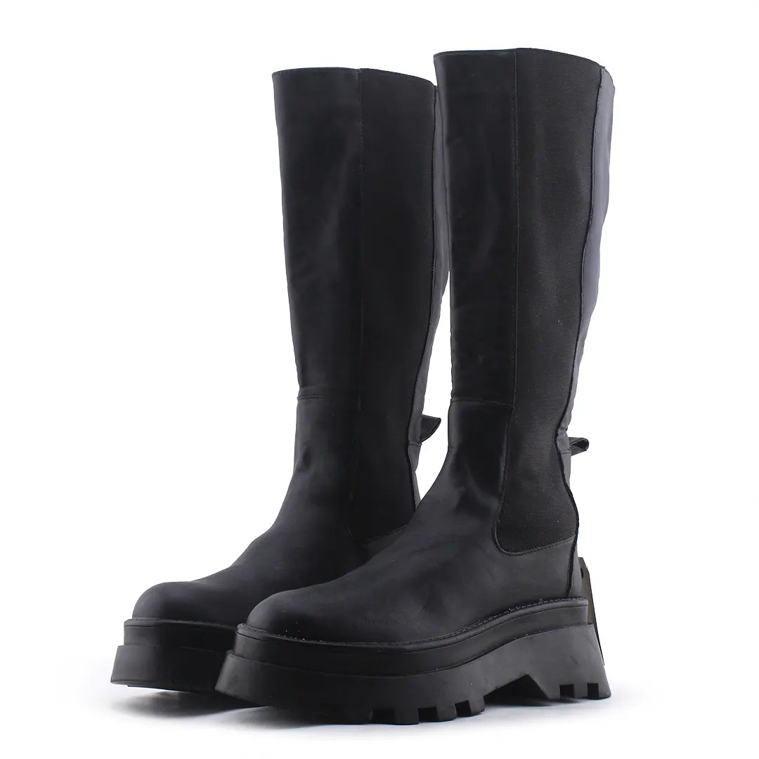 Pull & Bear Stretchable Knee High Boot | 100% Authentic Leather