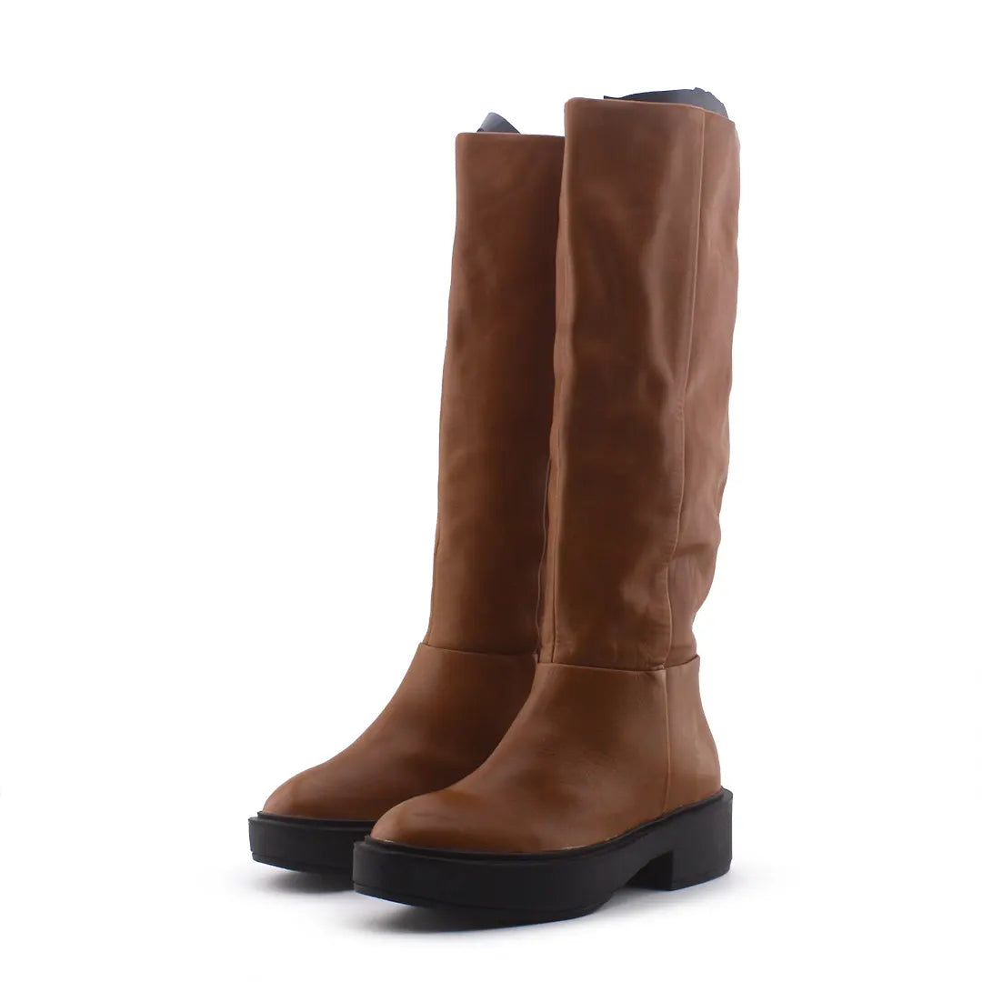 Mango Knee High Boots (100% Authentic Leather)