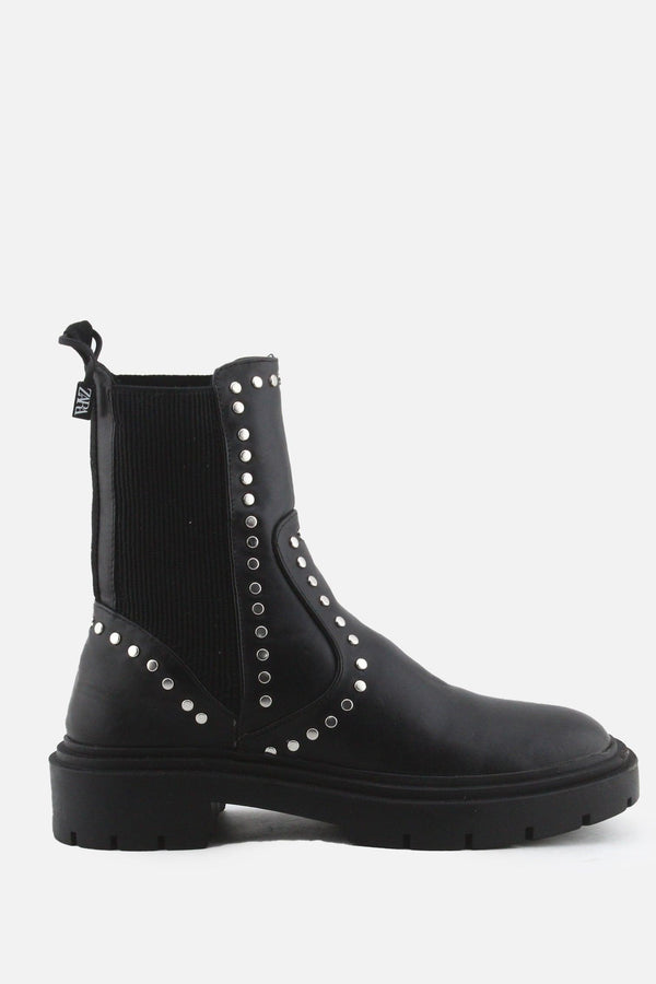 Zara Stretchable Chelsea Ankle Boots | 100% Authentic Leather