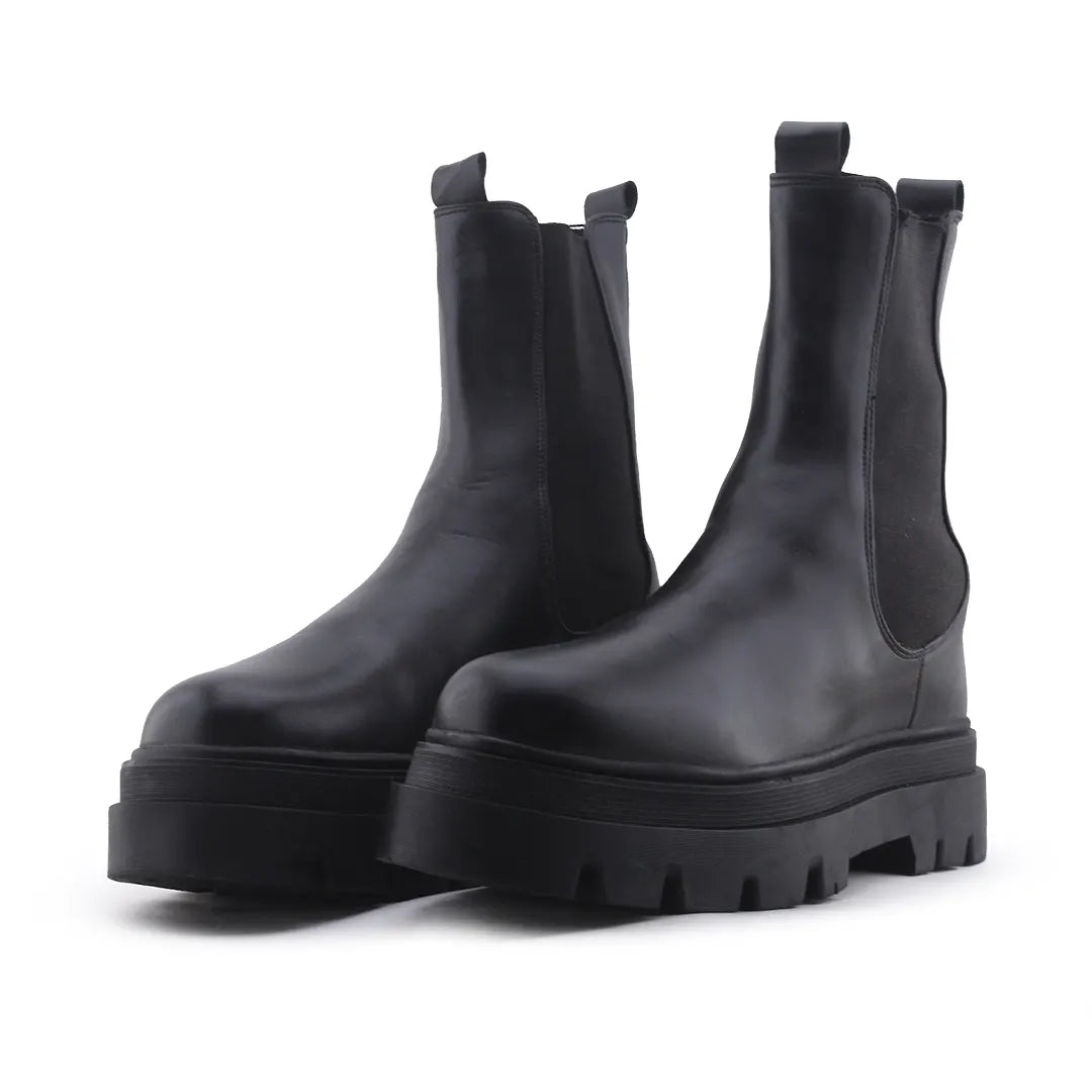 Bershka Stretchable Ankle Boot | 100% Authentic Leather