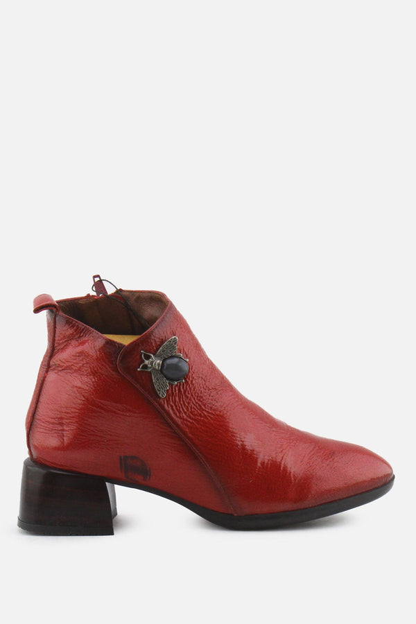 Hispanitas Zipper Block Ankle Boots | 100% Synthetic Leather