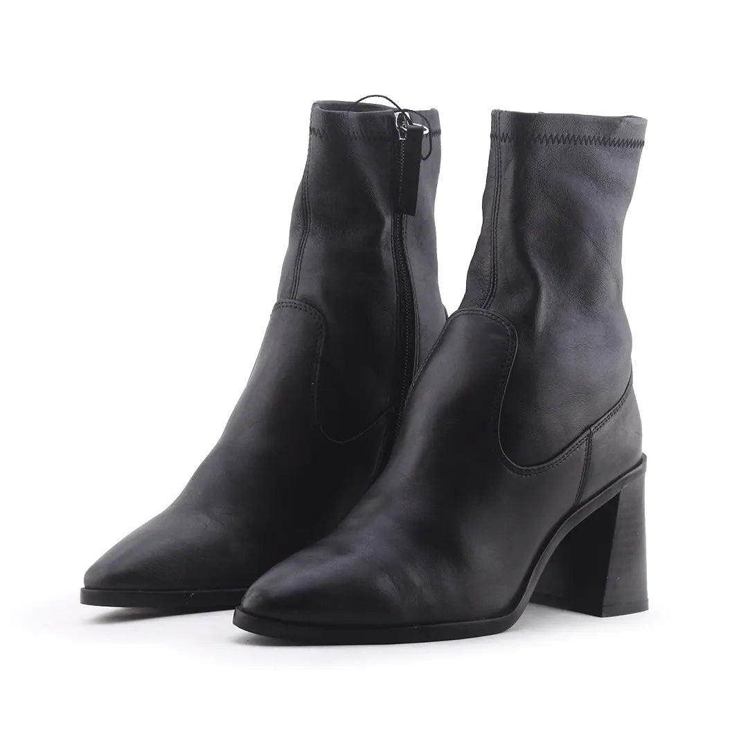 Zara Zipper Ankle Boot | 100% Authentic Leather