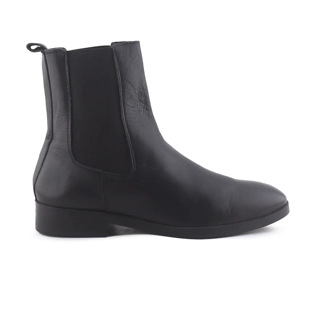 Mango Stretchable Chelsea Ankle Boots (100% Authentic Leather)