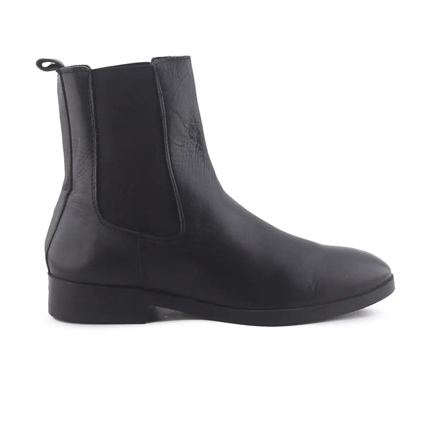 Mango Stretchable Chelsea Ankle Boots (100% Authentic Leather)