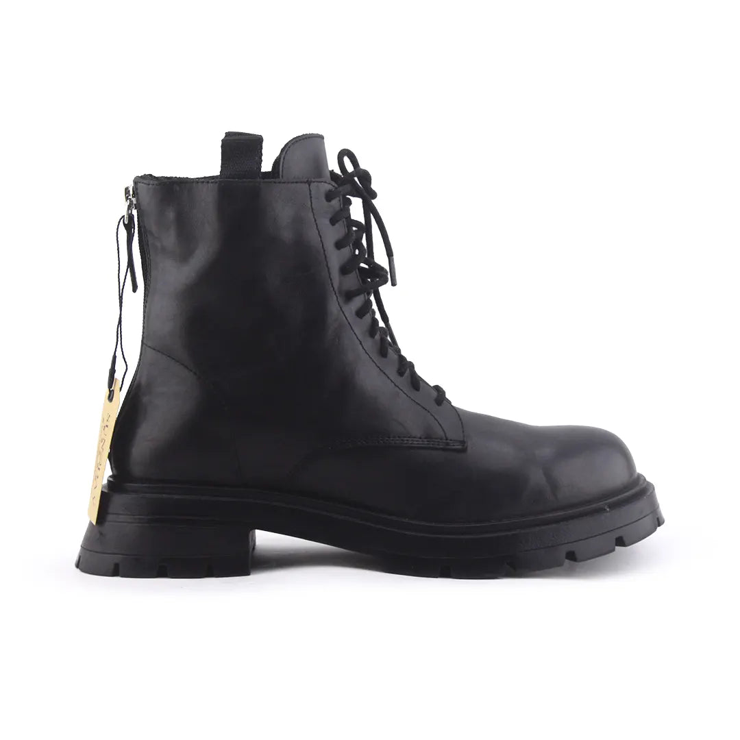 Zara Zipper Lace Up Ankle Boot | 100% Authentic Leather