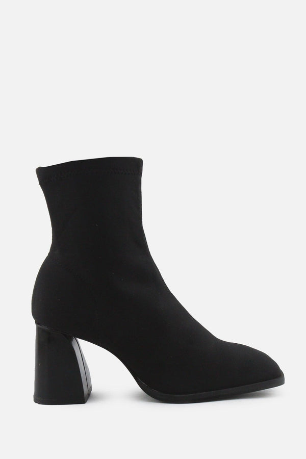 Pull & Bear BlocK Ankle Boots | Textile