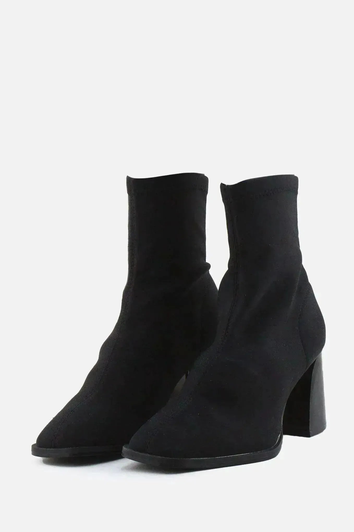 Pull & Bear BlocK Ankle Boots | Textile - sundaybazar