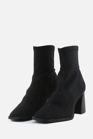 Pull & Bear BlocK Ankle Boots | Textile - sundaybazar