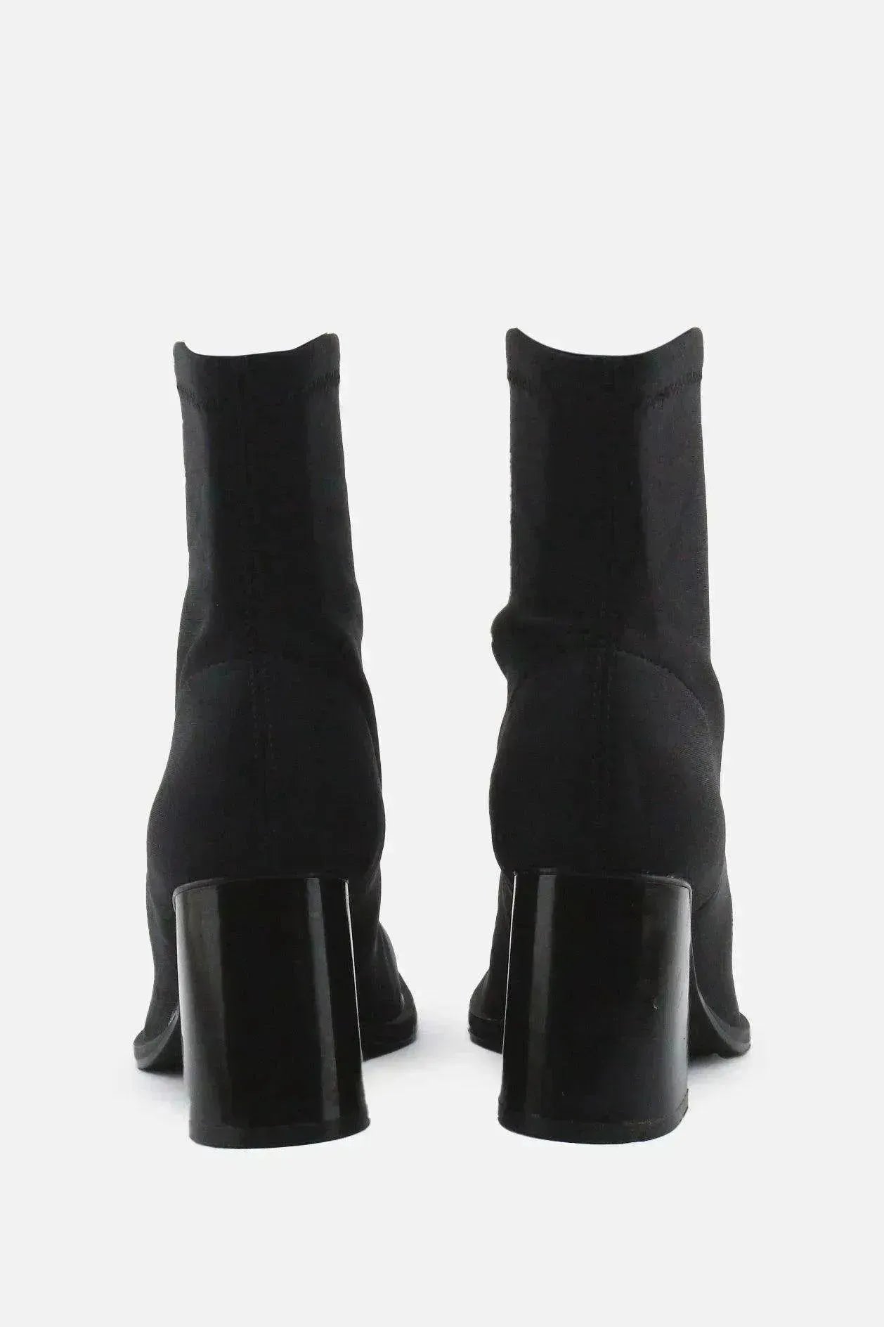 Pull & Bear BlocK Ankle Boots | Textile - sundaybazar