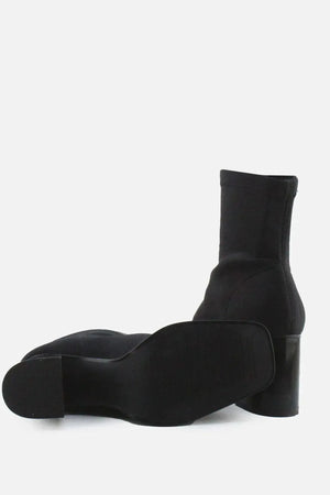 Pull & Bear BlocK Ankle Boots | Textile - sundaybazar