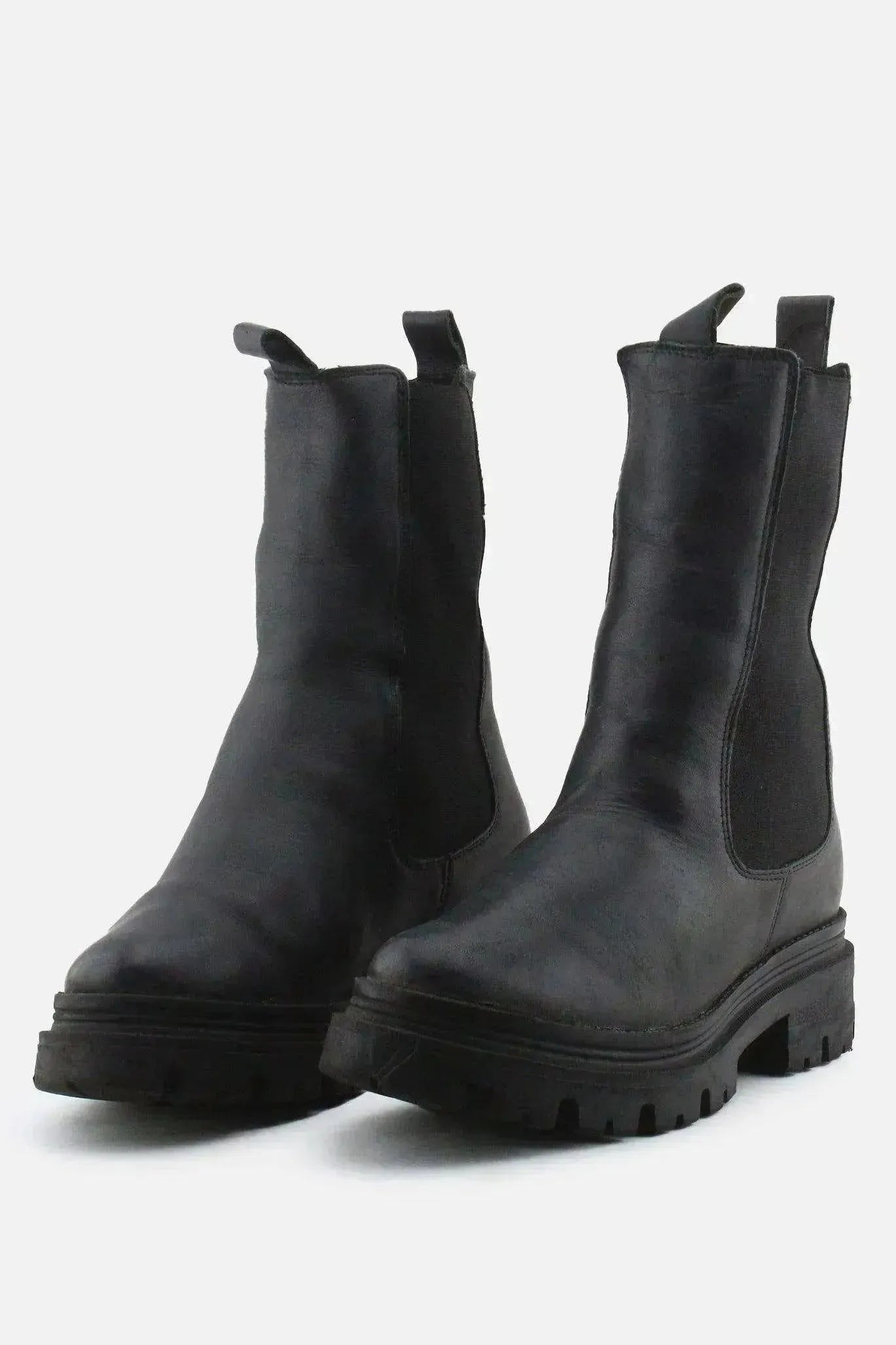 Tamaris Stretchable Chelsea Ankle Boots | 100% Authentic Leather - sundaybazar
