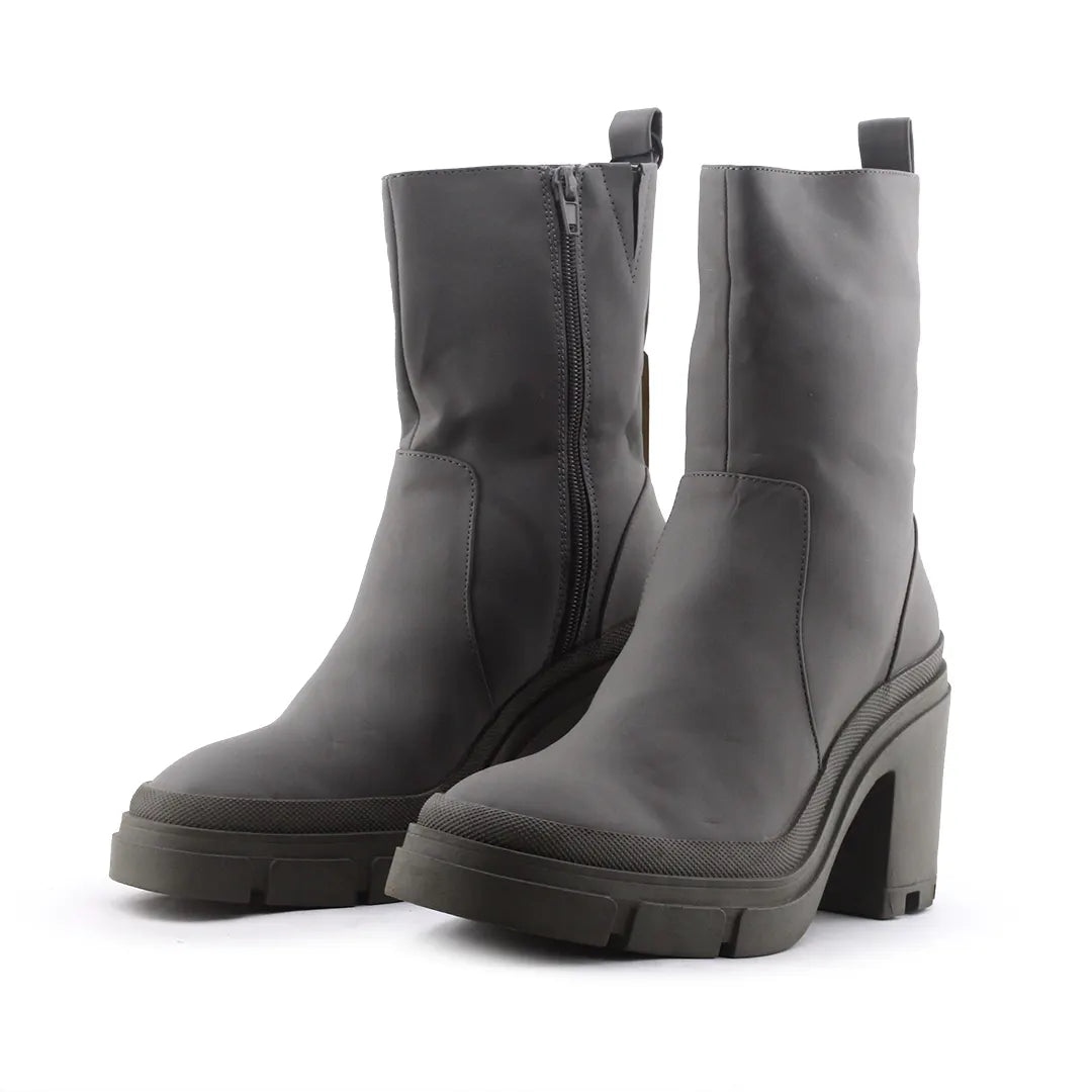 Zara Zipper Stretchable Ankle Boot | 100% Authentic Leather
