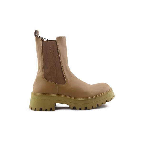 Pull & Bear Stretchable Chelsea Ankle Boots (100% Authentic Leather)