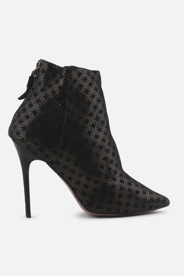 Albano Zipper Stilettos Ankle Boots | Textile