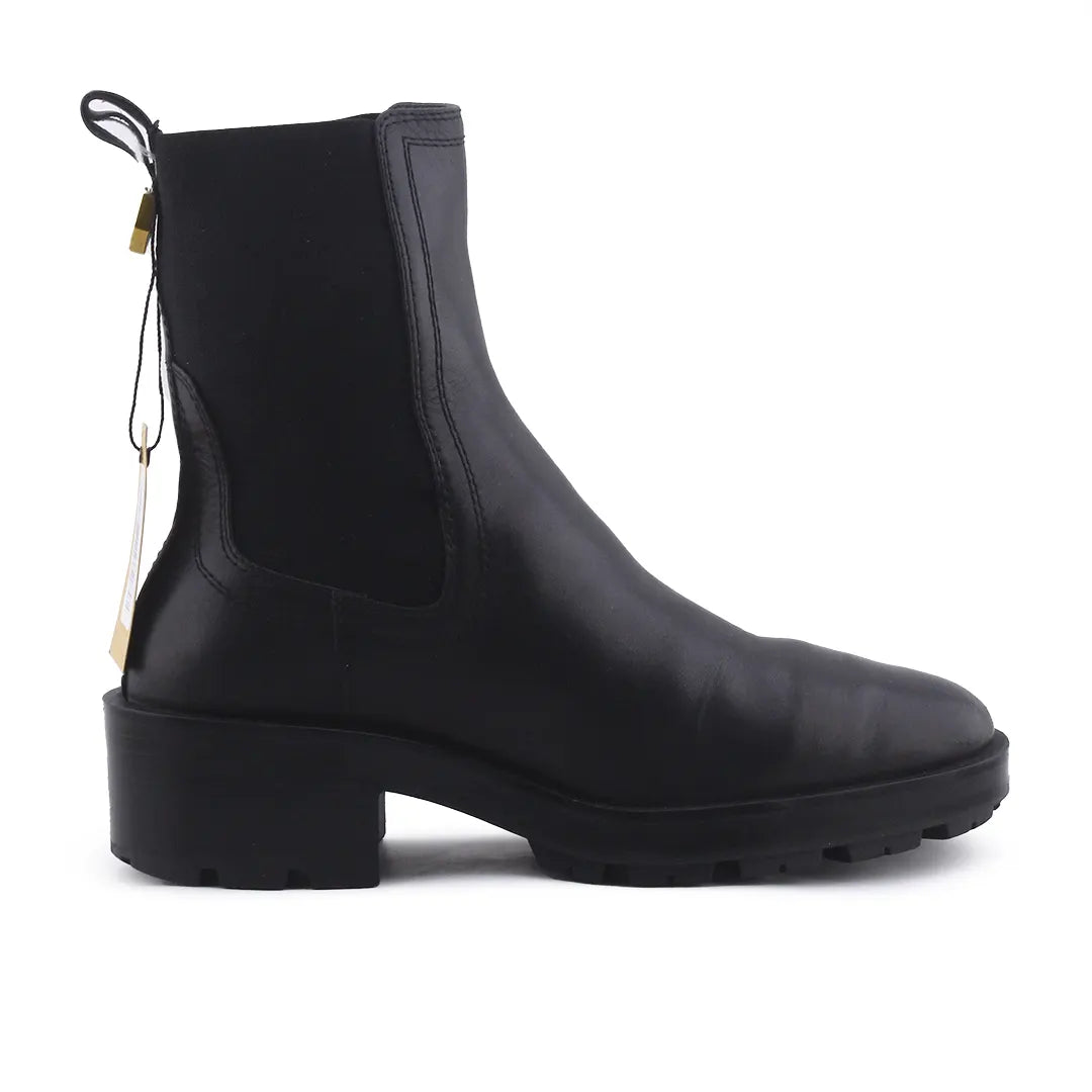 Massimo Dutti Stretchable Ankle Boot | 100% Authentic Leather