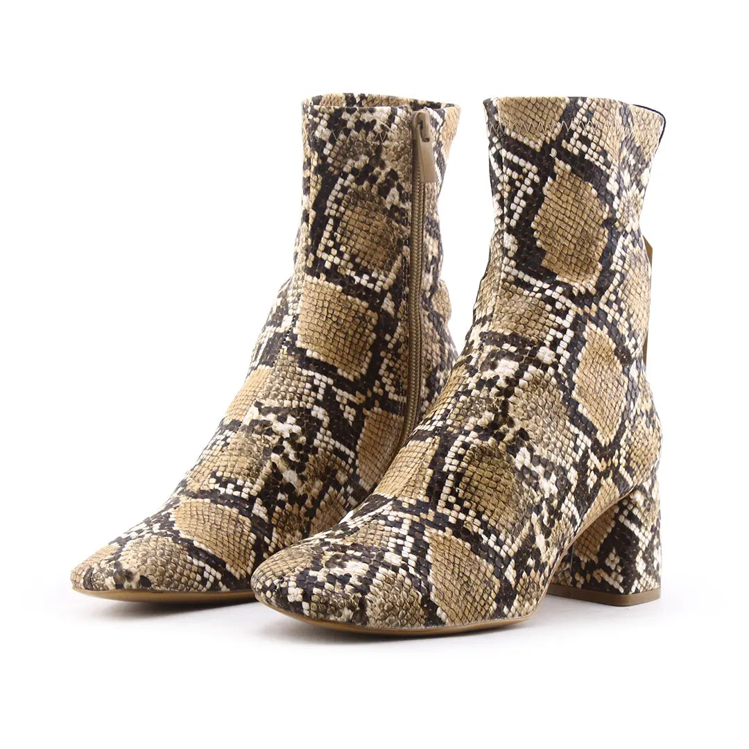 Stradivarius Zipper Ankle Boot | 100% Authentic Leather