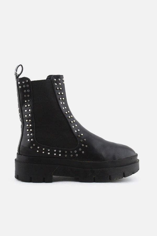 Zara Stretchable Chelsea Ankle Boots | 100% Authentic Leather