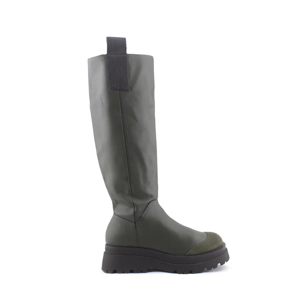 Stradivarius Zipper Knee High Boots (100% Authentic Leather)