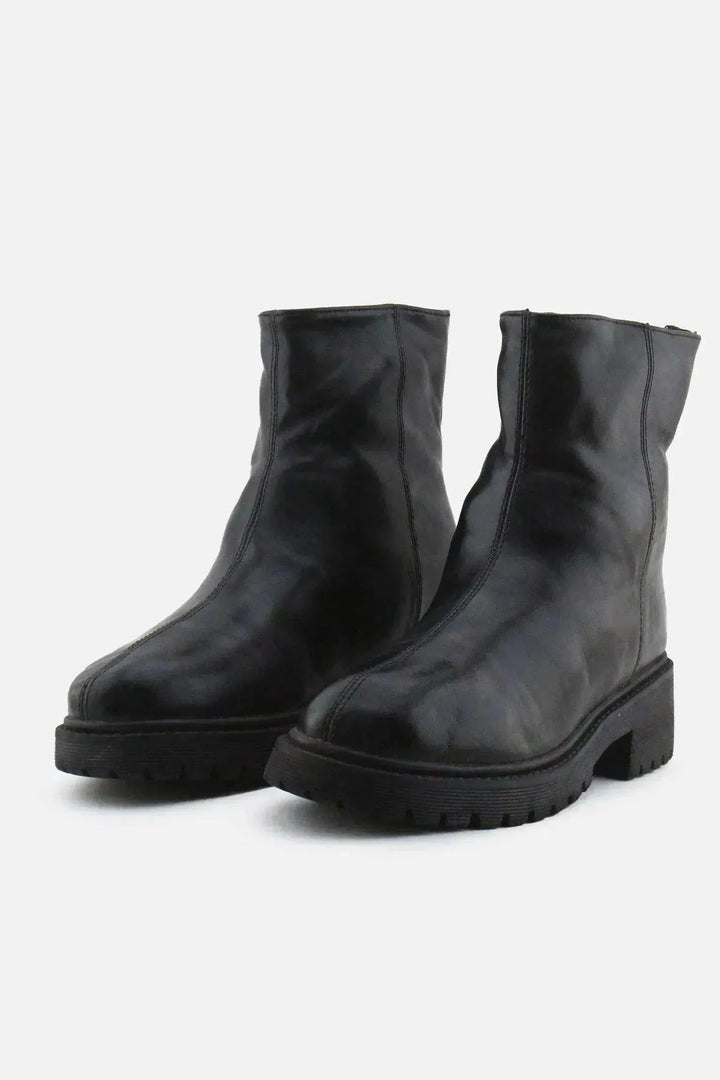 European Brand Zipper Chelsea Ankle Boots | 100% Authentic Leather - sundaybazar
