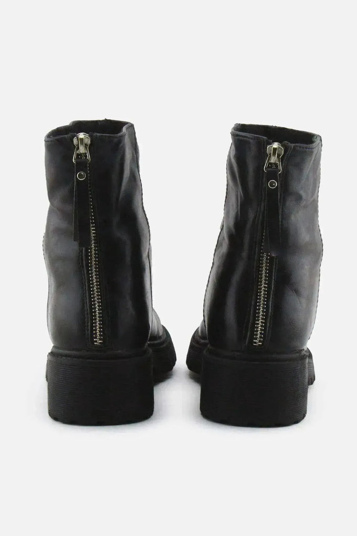 European Brand Zipper Chelsea Ankle Boots | 100% Authentic Leather - sundaybazar