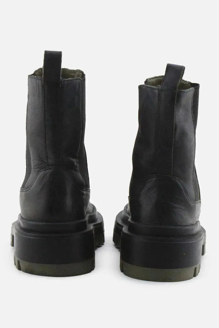 Zara Stretchable Chelsea Ankle Boots | 100% Authentic Leather - sundaybazar