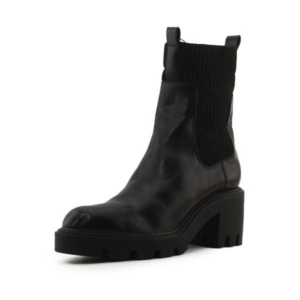 Zara Stretchable Block Heels Ankle Boots | 100% Auhentic Leather