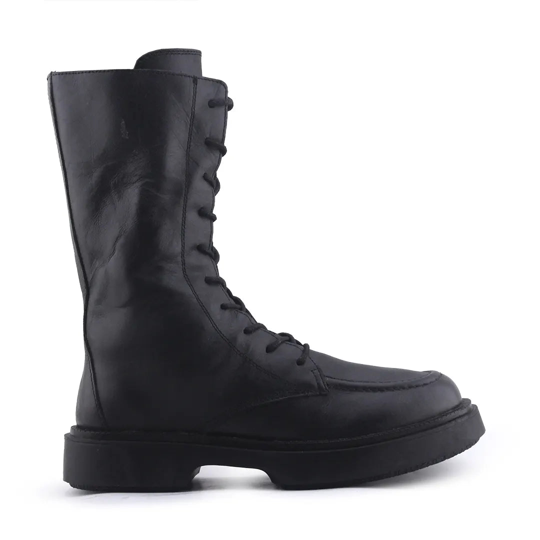 Zara Zipper Lace Up Ankle Boot | 100% Authentic Leather