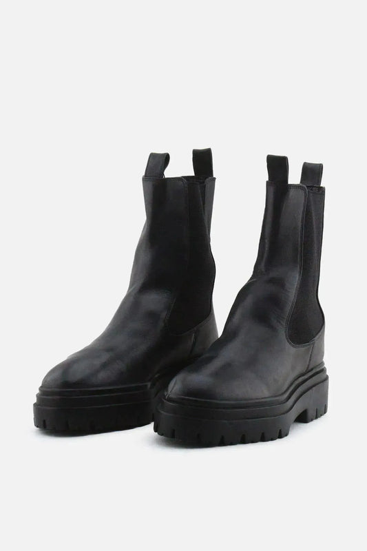 Zara Stretchable Chelsea Ankle Boots | 100% Authentic Leather - sundaybazar